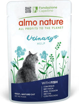 Almo Nature Functional Urinary Help - Nassfutter für ausgewachsene Katzen mit Fisch - Unterstützung für die Gesundheit der Harnwege - 30 torebek po 70g