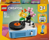LEGO Creator Odtwarzacz płyt 3 w 1 z kwiatami - zabawka przekształcalna w radio lub mikrofon - zabawki muzyczne dla dzieci - kreatywny pomysł na prezent dla dziewcząt i chłopców od 8 lat 31172 Zestawy do budowania Besuche den LEGO-Store