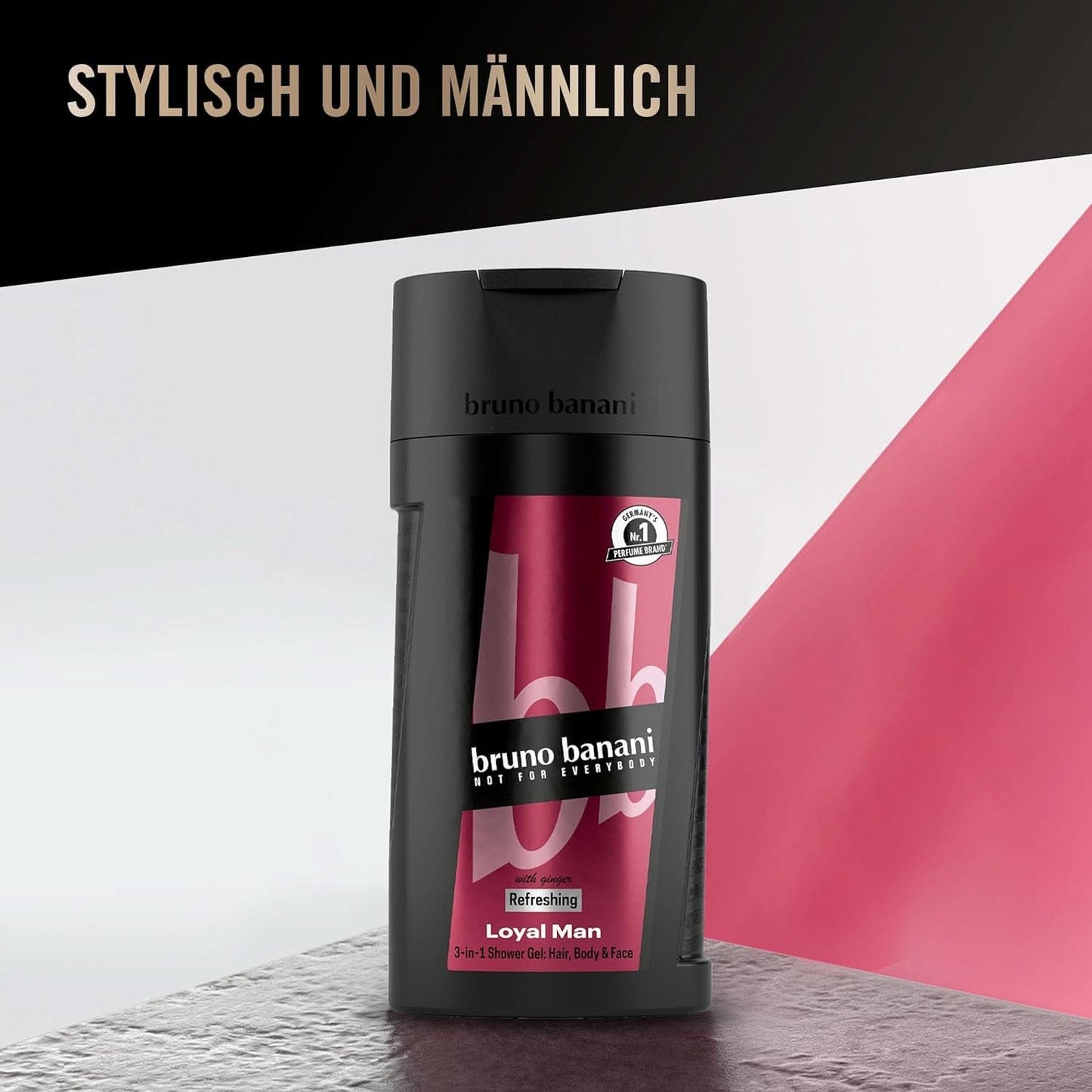 Bruno Banani Loyal Man Żel pod prysznic 3 w 1 do ciała, włosów i twarzy, dla mężczyzn, 250 ml Prysznic i kąpiel Naty Shop