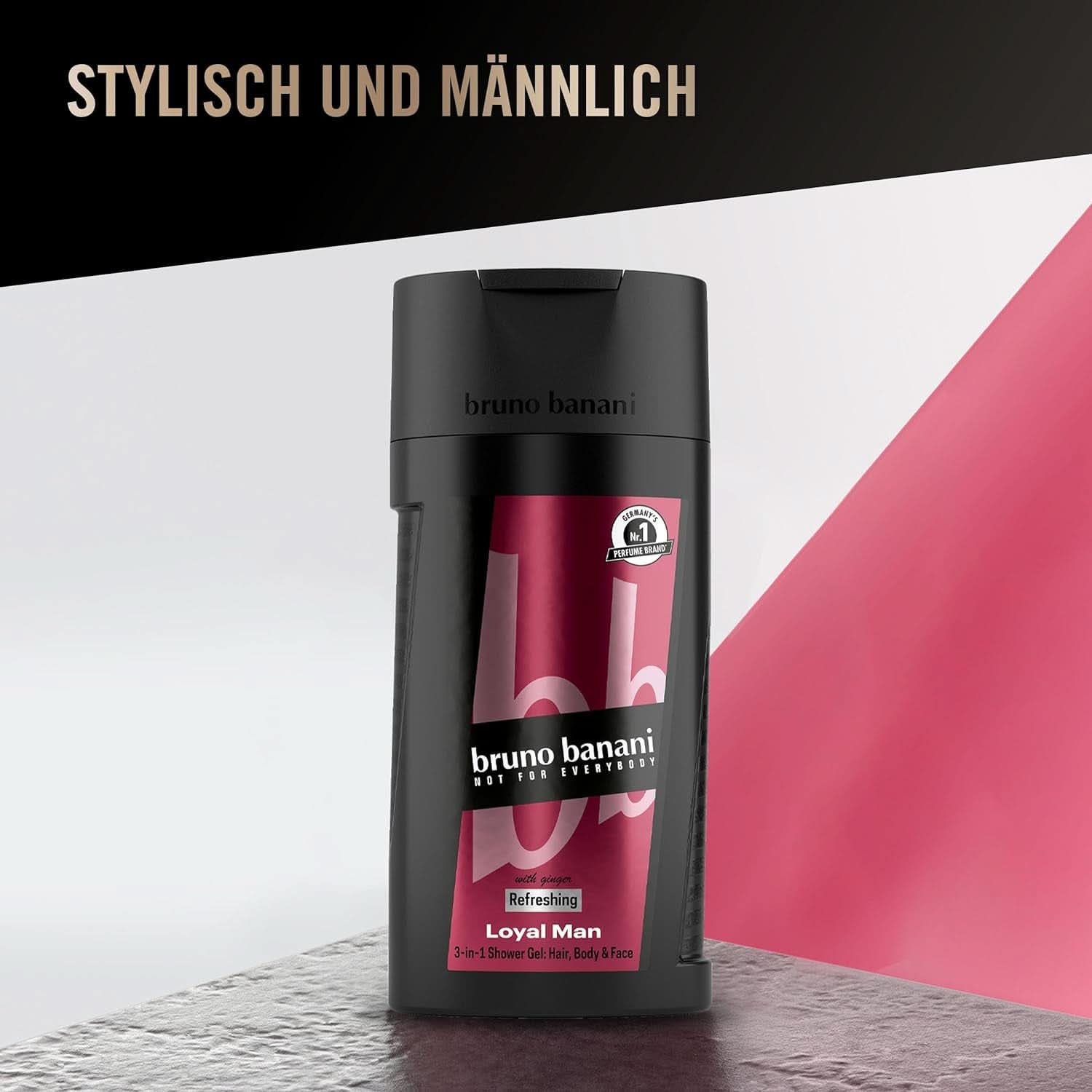 Bruno Banani Loyal Man Żel pod prysznic 3 w 1 do ciała, włosów i twarzy, dla mężczyzn, 250 ml Prysznic i kąpiel Naty Shop