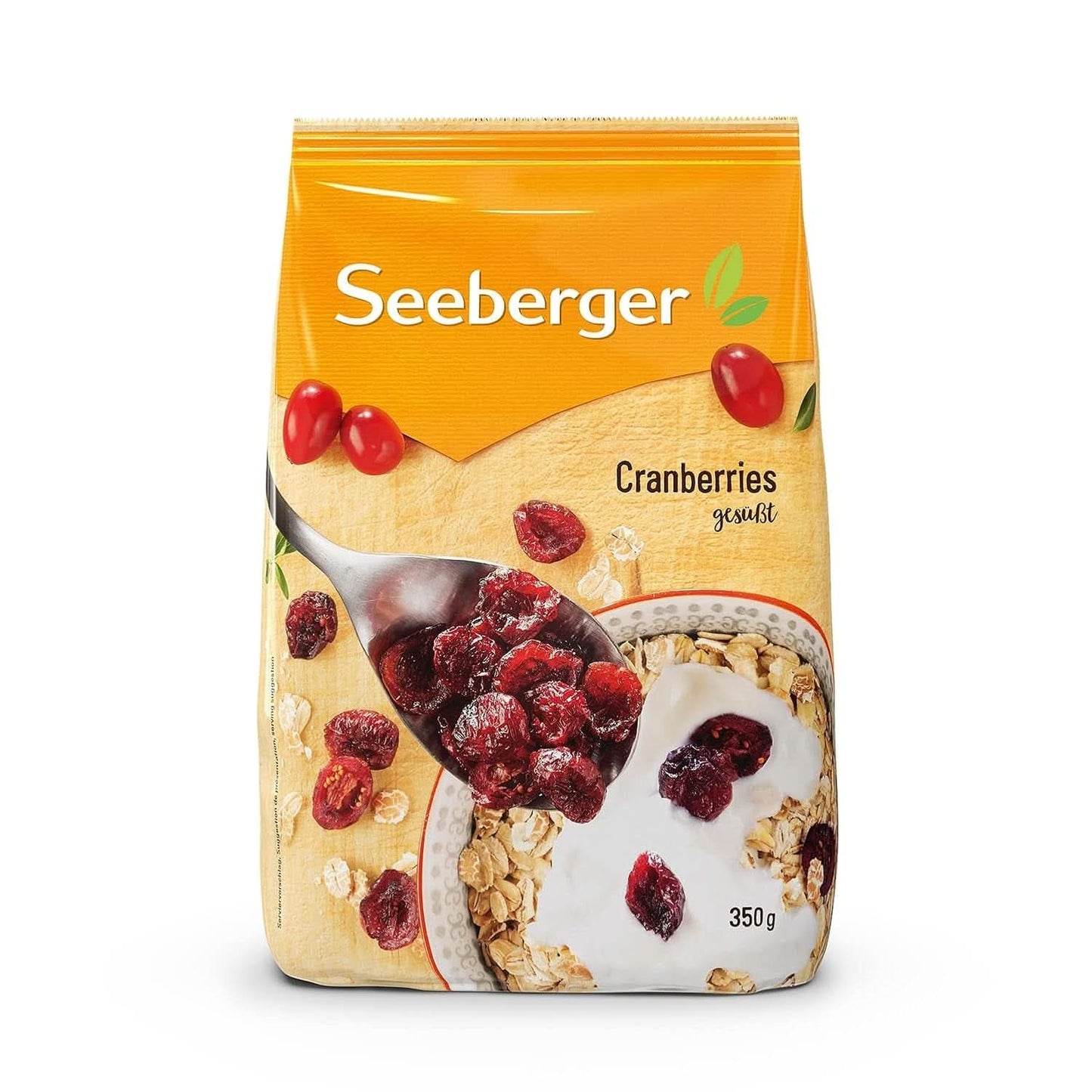 Seeberger, Żurawina kanadyjska przekrojona na pół, owocowo-słodka Naty Shop Produkty suszone 8 x 350 gramów