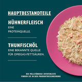 Lily's Kitchen Aus Naturichen Składnik hermestellung Zerkleinerte Filety w Gelee mit Hühnchen und Lachs Ausgewachsen Nassfutter für Katzen 70 g Dawka