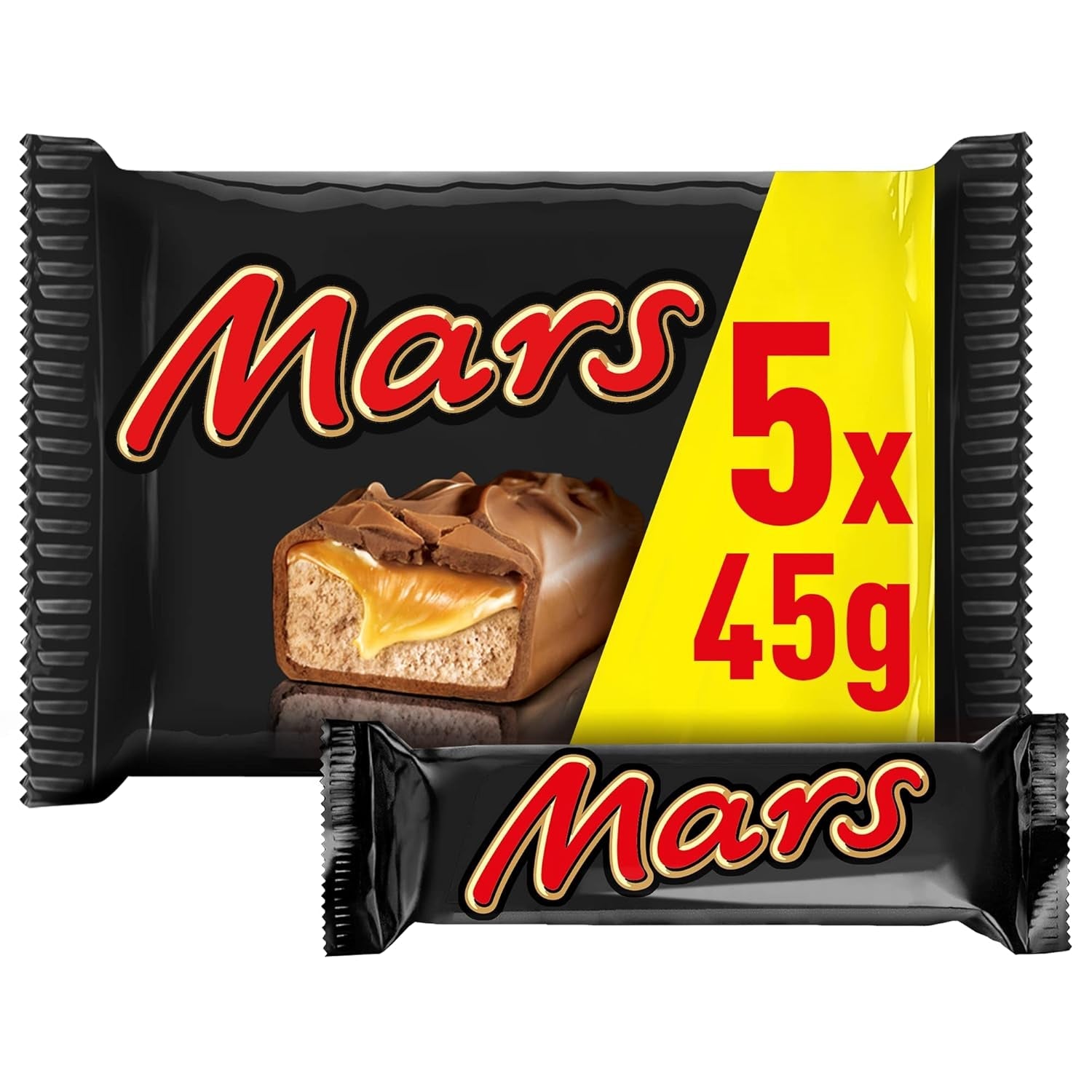 Mars Batony czekoladowe Karmelowa czekolada 1 opakowanie 5 batoników (1 x 225 g) (2 sztuki w opakowaniu)
