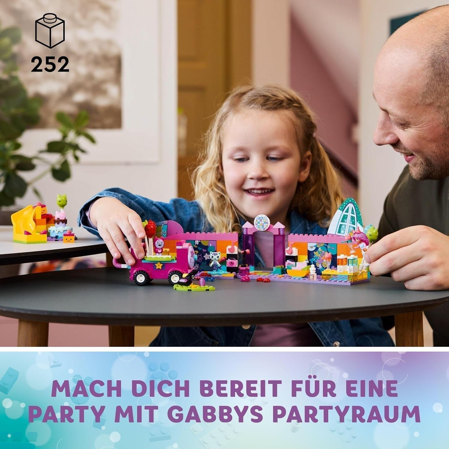 LEGO 4+ Domek dla lalek Gabby Pokój imprezowy Gabby, dyskoteka Zestaw ze zjeżdżalnią i figurkami zwierząt do kreatywnego odgrywania ról, prezent dla dziewcząt i chłopców od 4 lat 10797 Zestawy do budowania Besuche den LEGO-Store