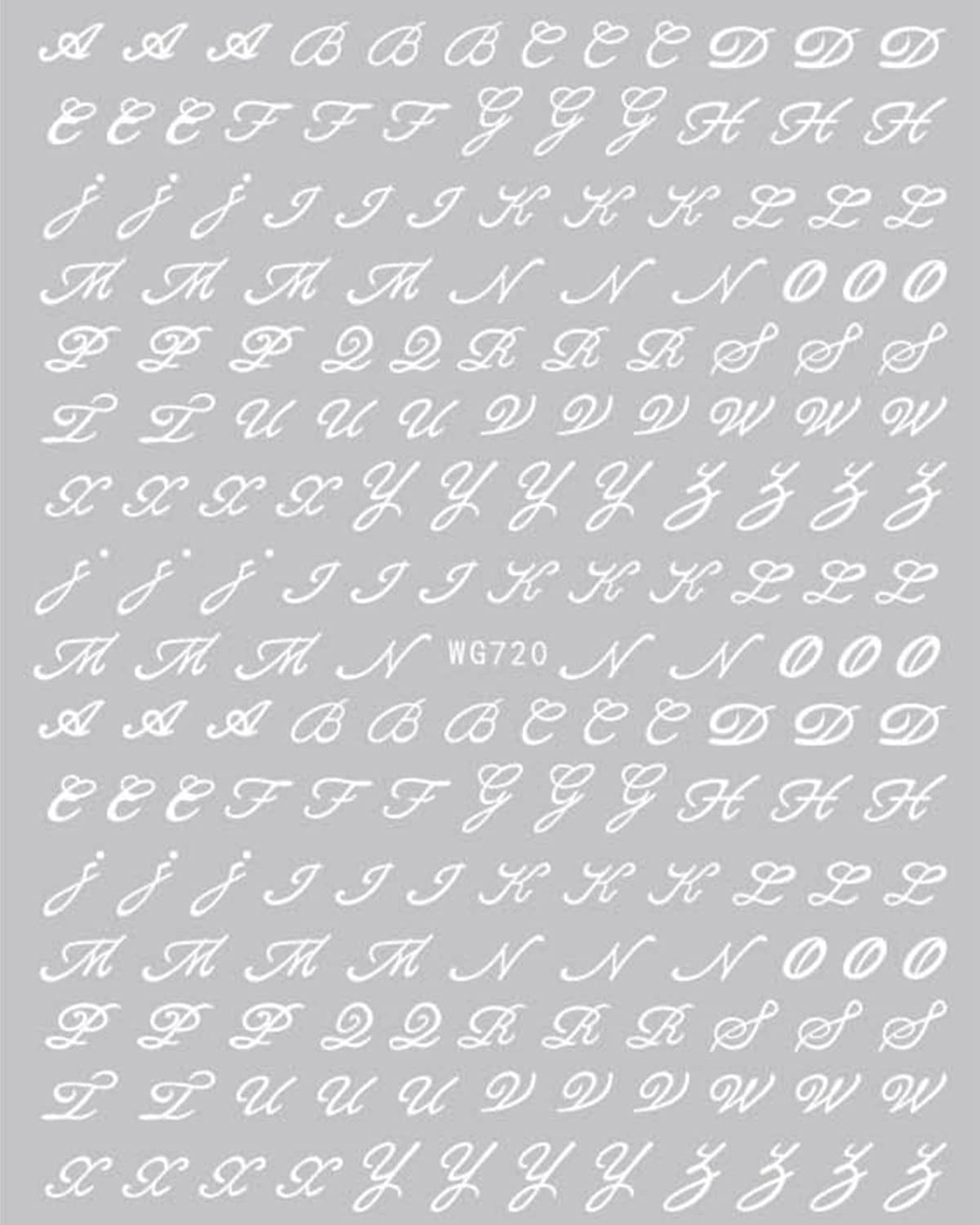 6 Blatt Nagelsticker Alte Alphabetzahlen Nagelaufkleber Selbstklebend Alte Briefe Nail Art Naklejka Dekoracja Nageldesign Zubehör