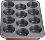 Tefal Airbake J2555014 Muffinform, Antihaftbeschichtung, Karbonstahl, Braun, 29 X 41 Cm Formy i blachy do pieczenia Naty Shop