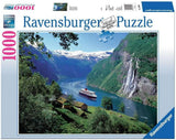 Ravensburger Puzzle 12000475 - Norweski Fiord - 1000 elementów puzzle dla dorosłych i dzieci od 14 lat, norweskie puzzle krajobrazowe Puzzle Naty Shop Scenic