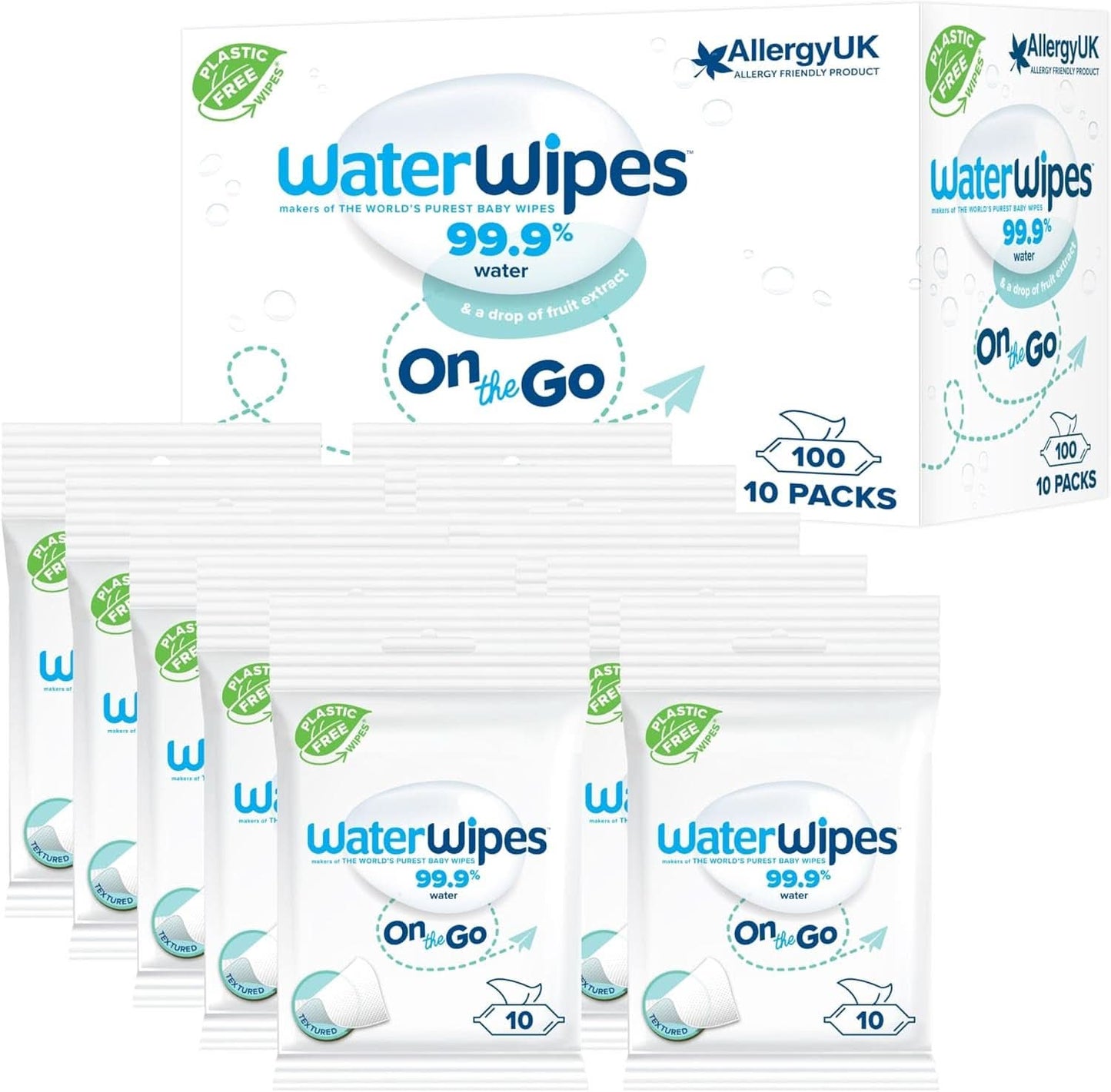 Waterwipes Nawilżające i oczyszczające chusteczki dla dzieci z 99% wodą i ekstraktem z aloesu Chusteczki nawilżane do twarzy i ciała Naty Shop