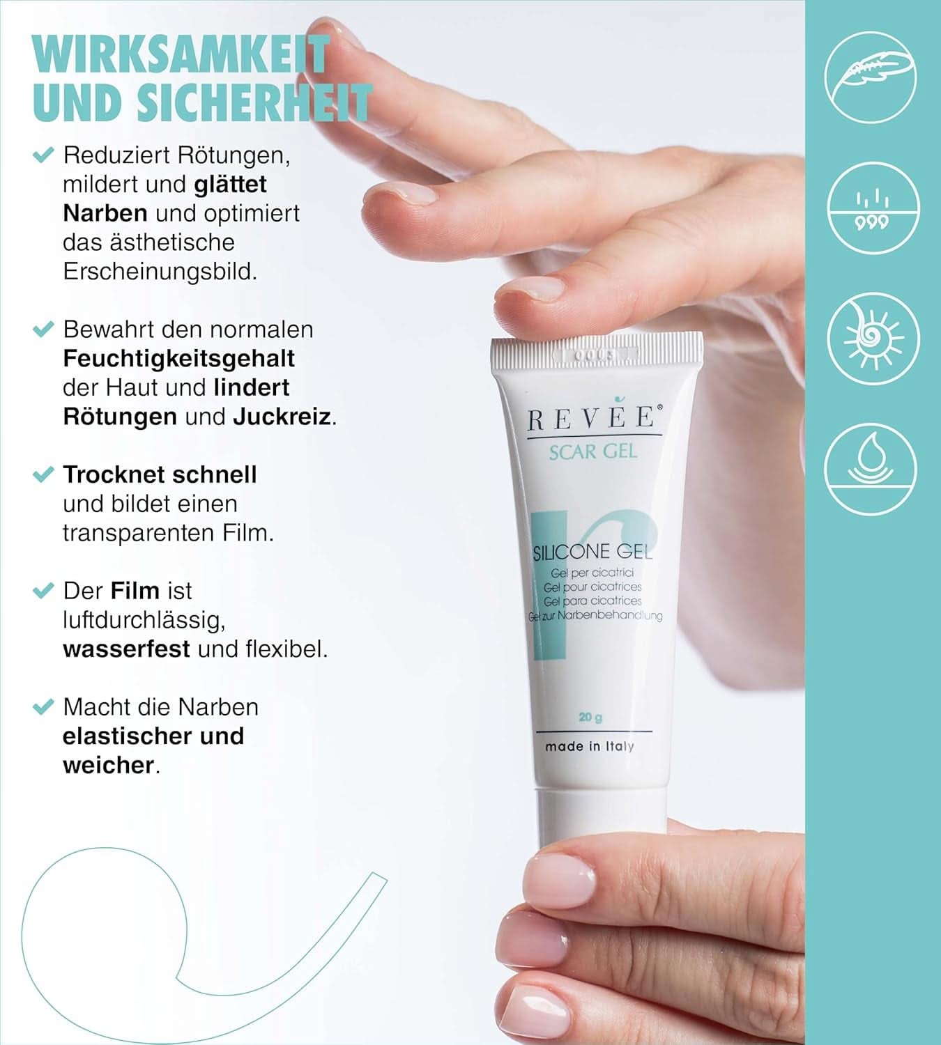 Revée Scar Gel, Żel do stosowania miejscowego na blizny Naty Shop
