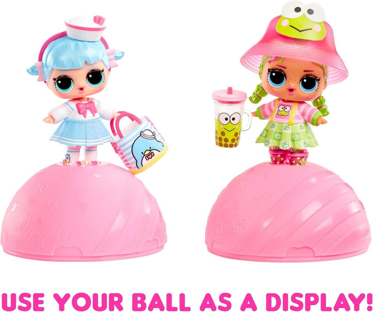L.O.L. Niespodzianka! Uwielbia Hello Kitty i przyjaciół - 1 lalka z 7 niespodziankami, losowy wybór, 8 zabawek do zebrania, prezent dla dzieci w wieku 4+, różowe lalki Naty Shop