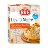 RUF Lievito Madre Sauerteig, Milder Weizen-Sauerteig, Mutterteig, Kurze Teigruhe Durch Enthaltene Trockenhefe, Lievito Madre Getrocknet Für Brot, Baguette, Focaccia, 3X35G Mieszanka do pieczenia i gotowania Naty Shop 35 G (3Er Pack) Kurze Teigruhe