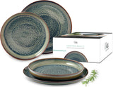Zestaw naczyń obiadowych Crafted Breeze firmy Villeroy & Boch, 4 sztuki, dla 2 osób, zielony