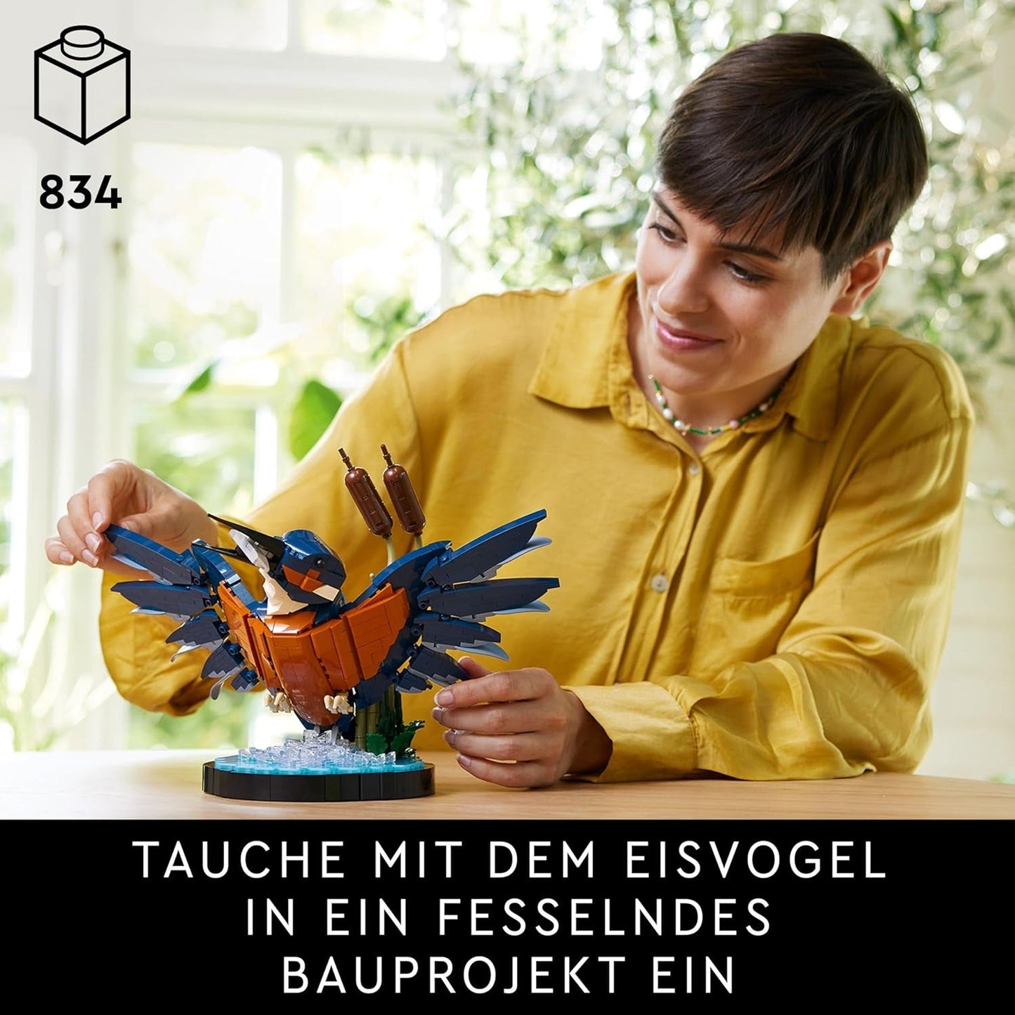LEGO Icons Zestaw do budowania modelu zimorodka dla dorosłych, figurka ptaka do salonu lub biura, dekoracje domu i biura, prezent dla miłośników ptaków i ornitologów, kobiet i mężczyzn 10331 Zestawy do budowania Besuche den LEGO-Store