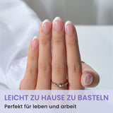 Btartbox Extra Short Migdałowe Tipsy - Full Cover Gel X Soft XS Żelowe Tipsy - Wstępnie ukształtowane Półmatowe Do Salonu Szerokich Paznokci 320 Szt