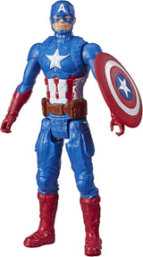 Marvel Avengers Titan Hero Series Blast Gear Kapitan Ameryka Figurka 30 cm Duża zabawka dla dzieci w wieku powyżej 4 lat Niebieskie figurki Naty Shop Domyślny tytuł