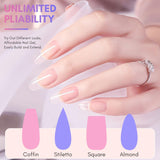Makartt Poly Nail Extension Gel - 50 ML Extension Builder Akrylowy Poly Nägel Aufbaugel Extender Gel Für Gelnägel Für Nagelverlängerung, Nagelstärkung, Dekoracja paznokci (przezroczysty)