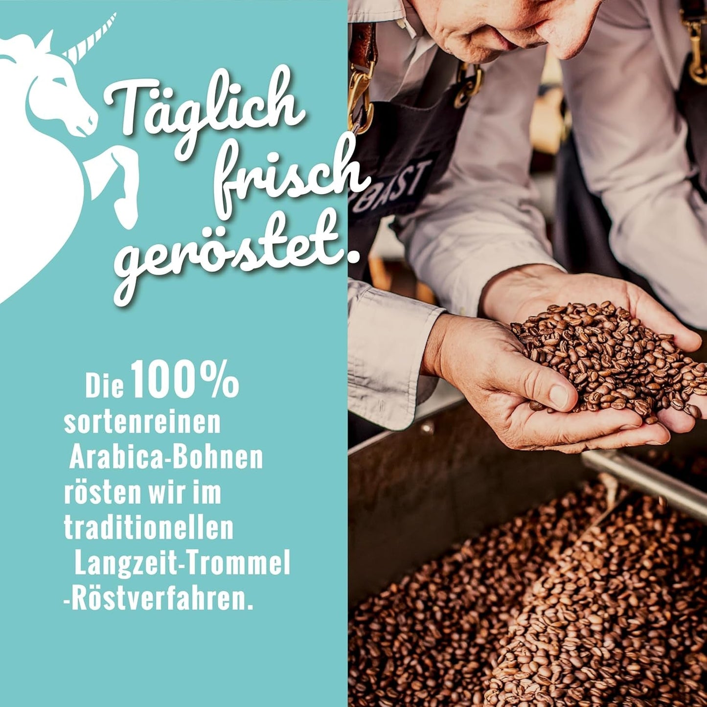 Blank Roast - EINZIG - 1kg - Kaffeebohnen kafeinfrei - 100% Arabica aus Peru - schonend & umweltfreundlich entkoffeiniert - säurearm mit voller Crema - idealny für jede Zubereitungsart