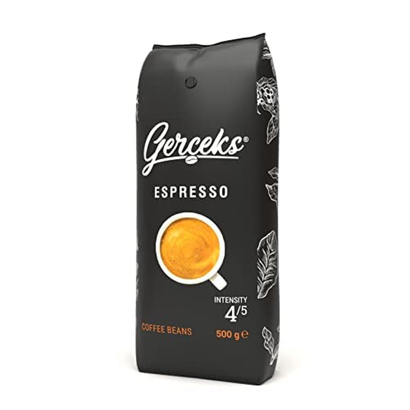 Espresso Kaffeebohnen mocne 500g, Barista Kaffee schokoladig und säurearm, Espressobohnen, Bohnenkaffee mit Arabica und Robusta, delikatna Crema, idealna do Cappuccino