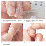 360 sztuk przezroczyste samoprzylepne paski do paznokci klej do paznokci dwustronne paski samoprzylepne przezroczyste DIY dekoracje do Manicure