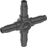 Gardena Micro-Drip-System - Przyłącze krzyżowe 4,6 mm (3/16 cala): Akcesorium do odgałęzień i linii kroplujących, montaż bez załamań dzięki łatwej i elastycznej technologii połączeń (13214-20)