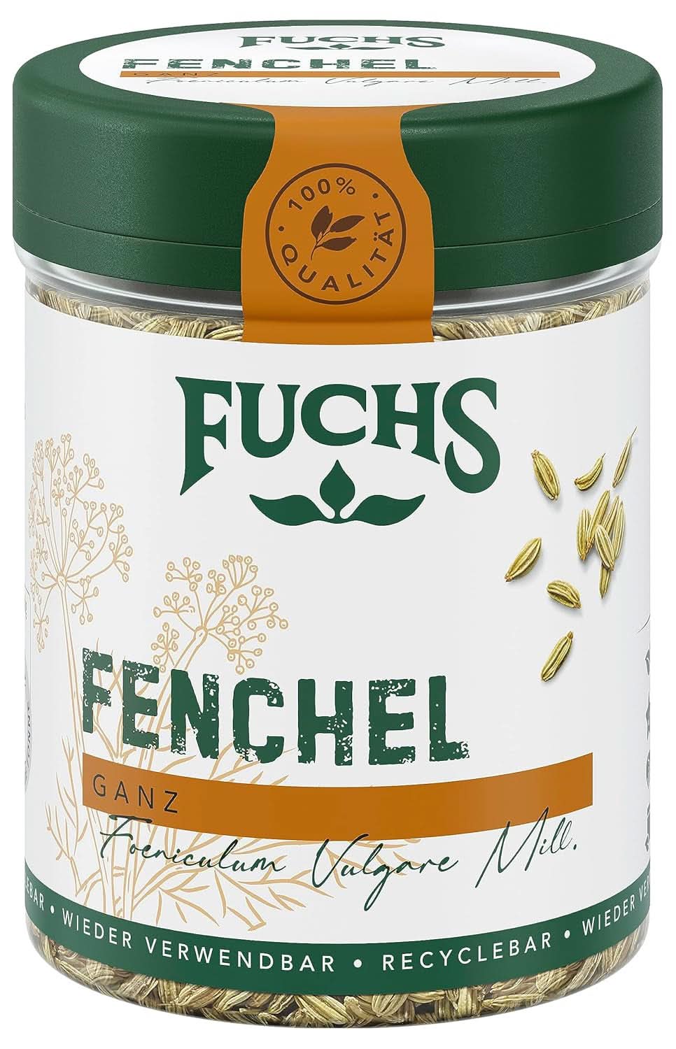 Fuchs - Koper cały - słodko-ostry aromat do sałatek owocowych - 45 g Condimente Naty Shop