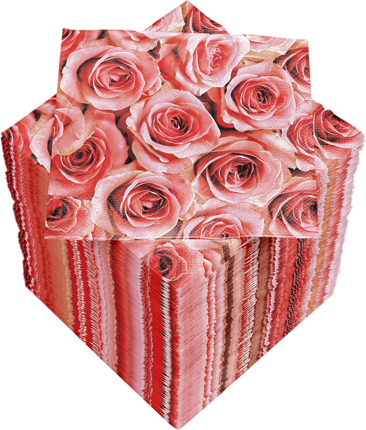 Serwetki koktajlowe HEKU „Schön Dass Du Da Bist”, 3 warstwy, 25X25 cm, 150 sztuk I Elegancki design I Idealne na uroczystości I Praktycznie zapakowane