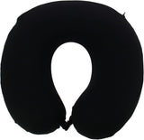Kine Travel 169803 Żelowa poduszka pod szyję Zatwierdzona przez fizjoterapeutę Ergonomiczna poduszka podróżna Czarno-niebieskie poduszki podróżne Naty Shop