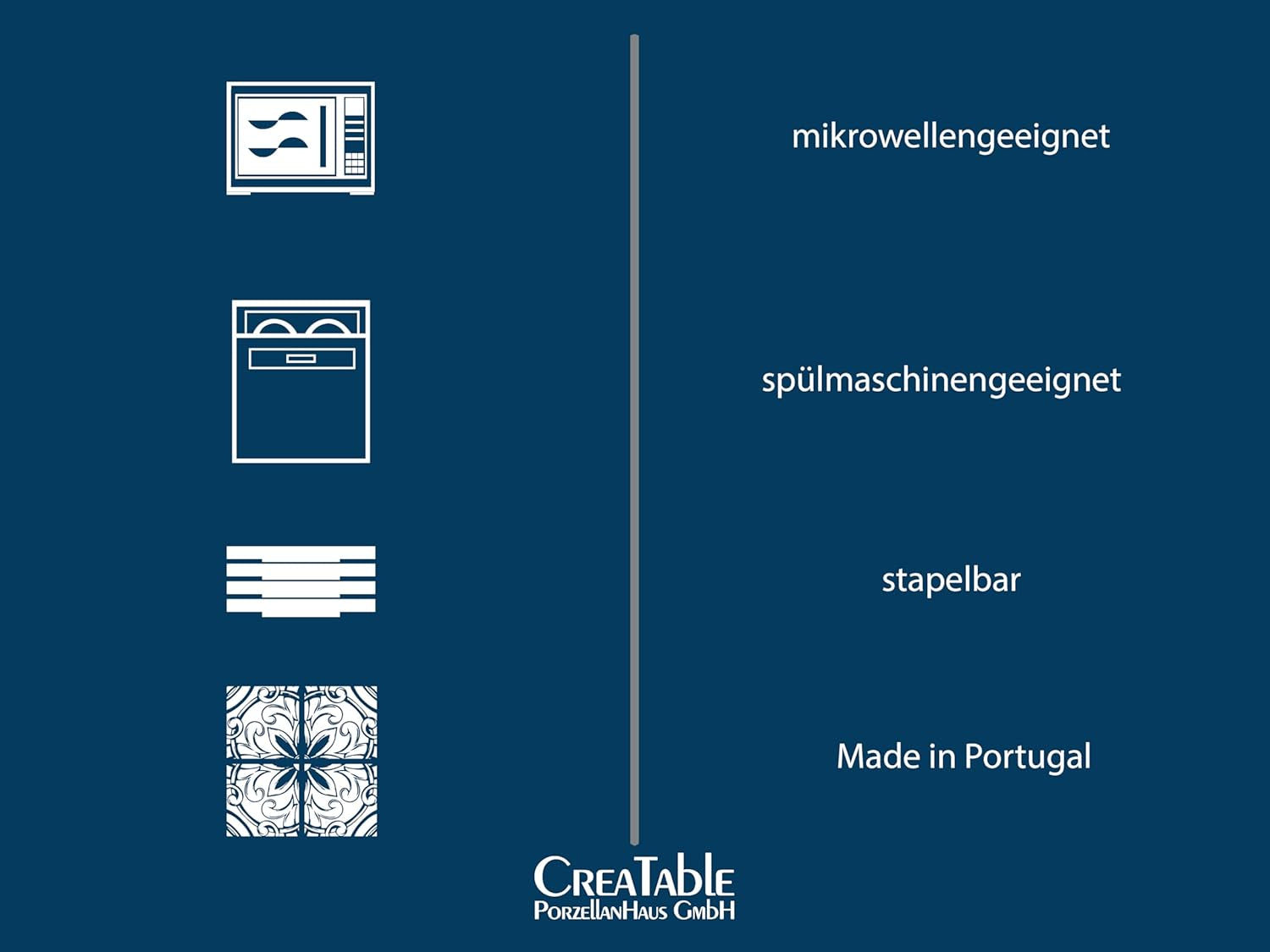 Creatable, 30007, seria Soft Touch, 2-częściowy zestaw naczyń obiadowych, kamionkowy zestaw sałatek, można myć w zmywarce i używać w kuchence mikrofalowej, wyprodukowano w Portugalii