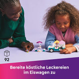 LEGO Friends Ciężarówka z lodami w Heartlake Zestaw do zabawy w udawanie 2 figurki i króliczek Zestaw do budowania 4-letnie dziewczynki Postać z minifigurką Zabawka do budowania 42644 Zestawy do budowania Besuche den LEGO-Store