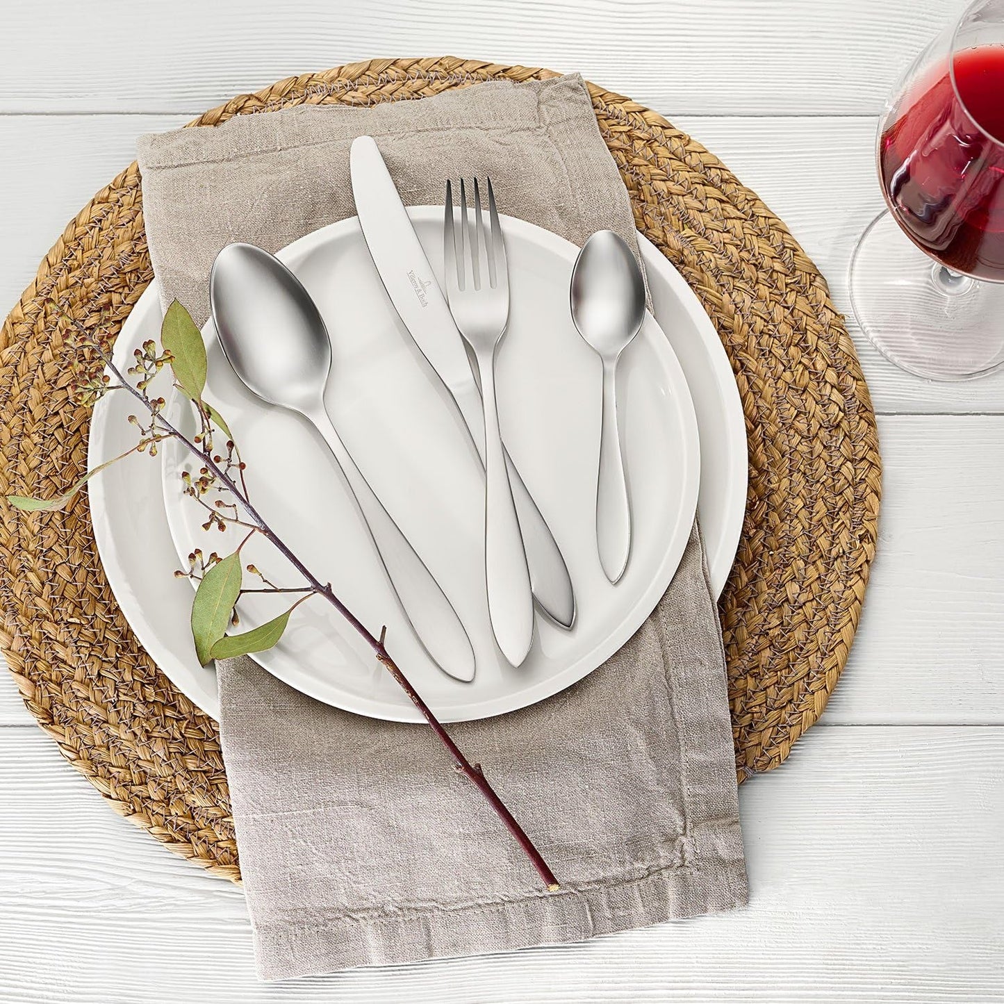 Villeroy And Boch Arthur Sztućce na 6 szt., 24 sztuki, stal nierdzewna Kitchen Naty Shop