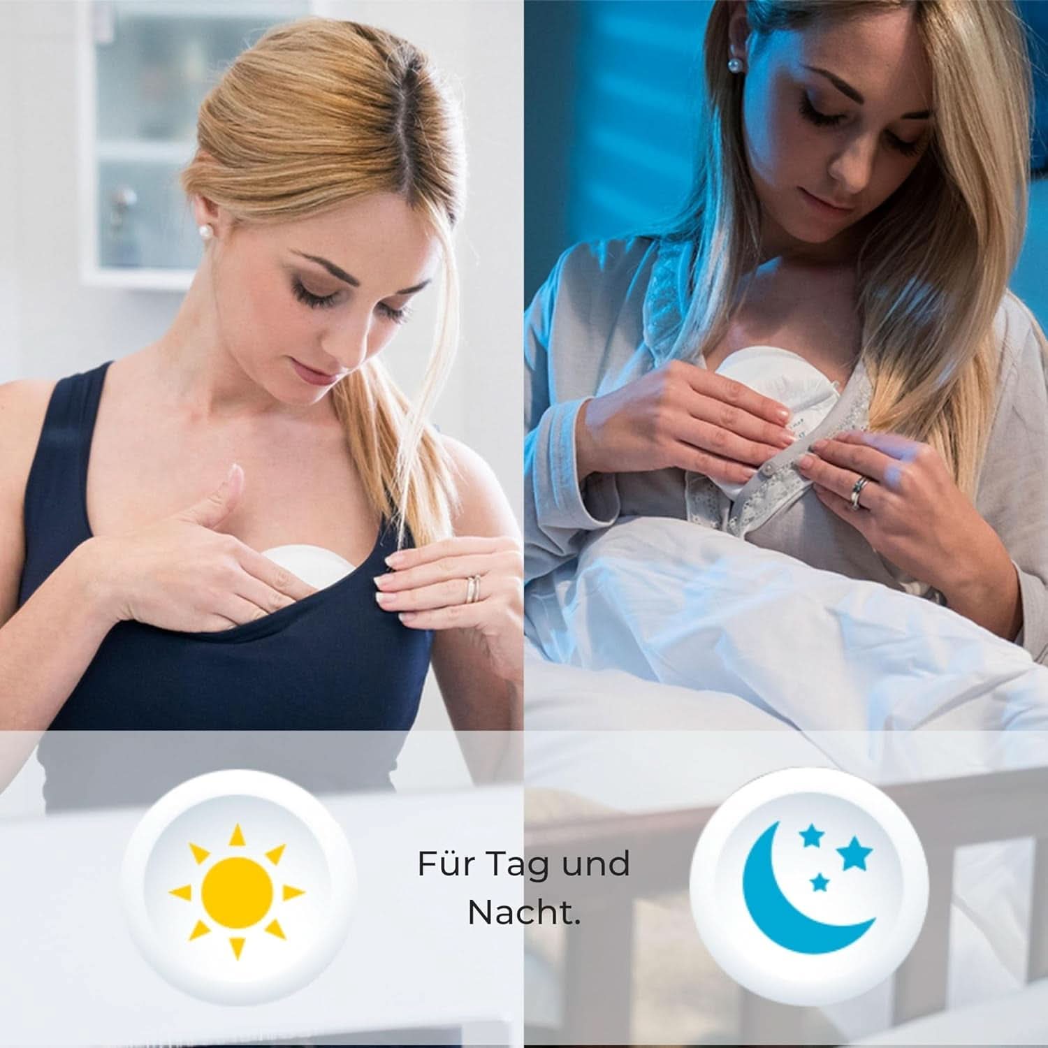 Nuvita 1202 - Absorbenty do karmienia piersią na dzień i na noc Akcesoria Żywność i karmienie piersią Sklep Bebe Naty