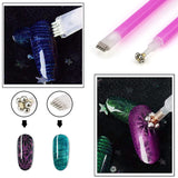 Nail Art Werkzeug Magnetstift, 10 Stück Nagel Magnet Stick Zestaw narzędzi, Nagel Magnet Stift i Starker Magnes Stock Punktierungsstifte dla majsterkowiczów 3D Magnetics Katzenauge UV Gel Polnisch Nagel Kunst