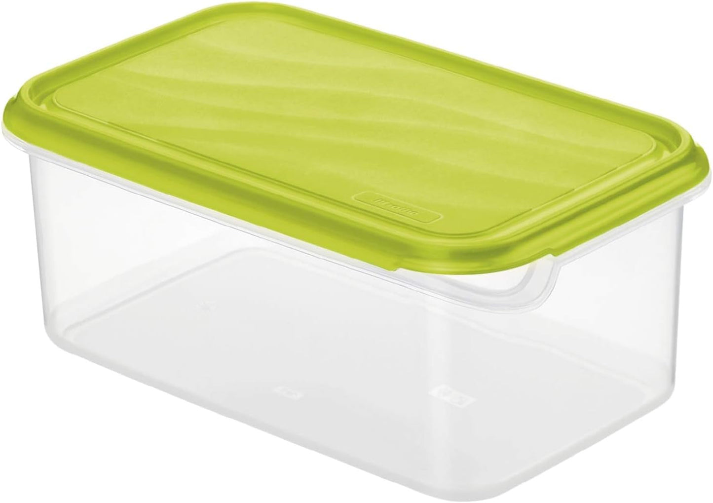 Rotho Rondo słoik do przechowywania żywności 1,5 l z pokrywką, tworzywo sztuczne wolne od BPA (PP), przezroczysty/zielony, 1,5 l (24,0 x 16,0 x 7,5 cm) Pudełka do przechowywania żywności Naty Shop 2L