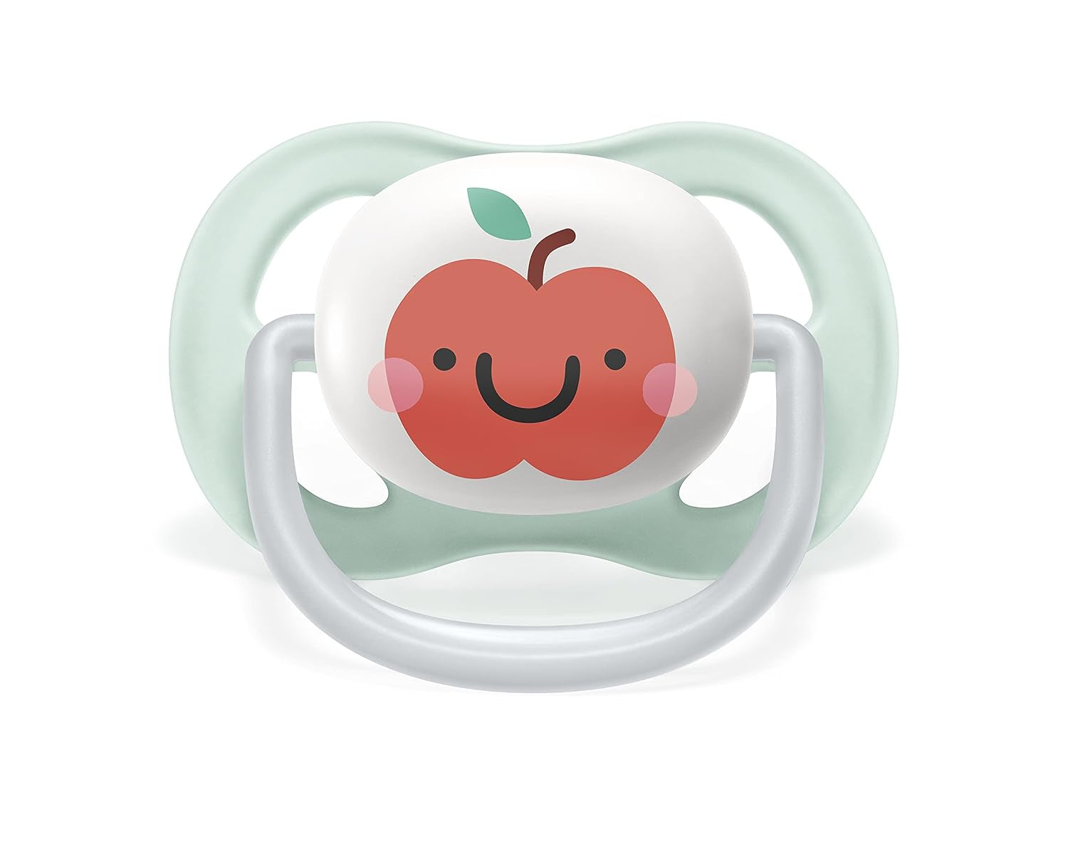 Smoczek Philips AVENT ultra air – 2 sztuki, niezawierający BPA, oddychający, dla dzieci w wieku 0–6 miesięcy, w zestawie etui i sterylizator, jabłko/gruszka (model SCF080/17)