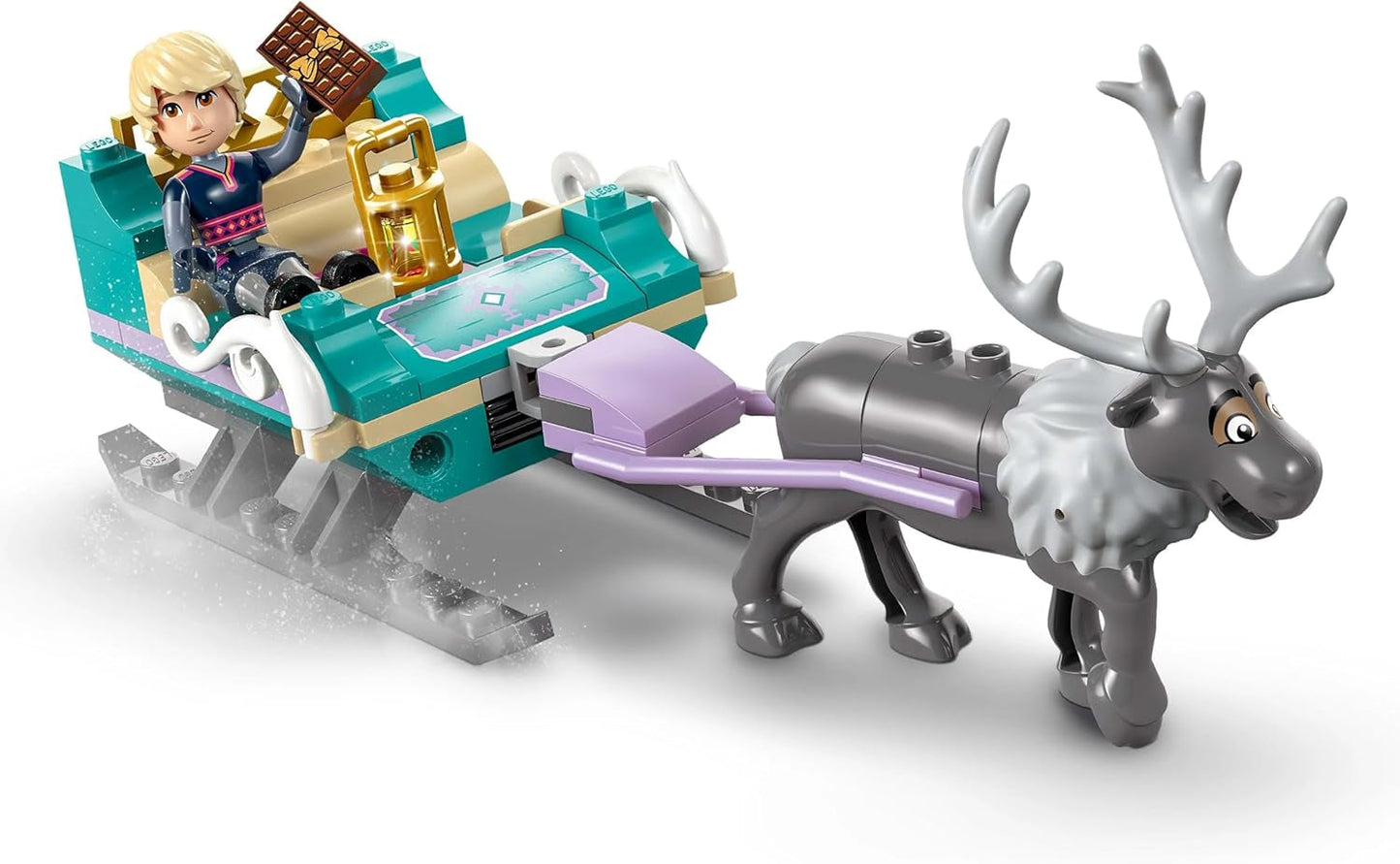 LEGO® Disney Przygoda Anny w Krainie Lodu, zestaw konstrukcyjny i fantastyczny, stojak na czekoladki z Anną, Kristoffem, Olafem i Svenem, minilaleczki, zabawka-księżniczka dla dziewczynek od 4 lat 43256 Zestawy konstrukcyjne w sklepie LEGO