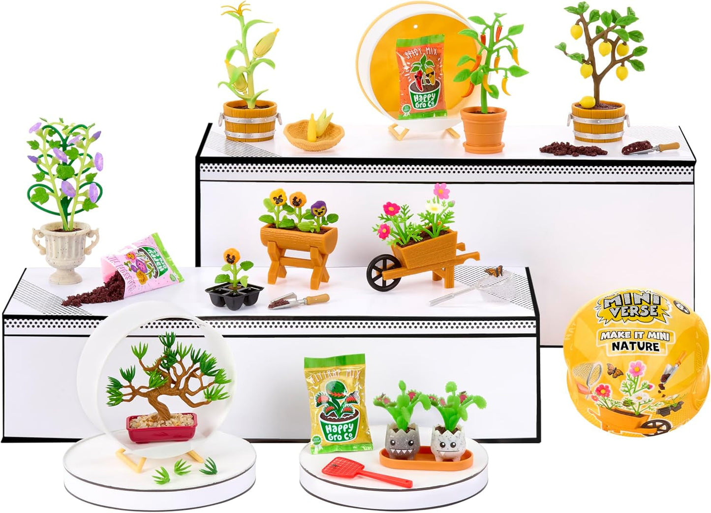 MGA Miniverse Make It Mini Nature Seria 3 - Mini przedmioty kolekcjonerskie, zestaw do rękodzieła, repliki roślin, zabawki, kwiaty, dla kolekcjonerów i dzieci w wieku od 8 lat