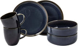 Zestaw śniadaniowy Villeroy & Boch Crafted Denim, 6 sztuk, dla 2 osób, niebieski