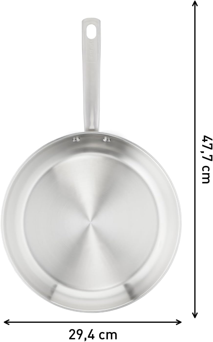 TEFAL VIRTUOSO patelnia 28 cm, patelnia ze stali nierdzewnej, garnki i patelnie indukcyjne Naty Shop