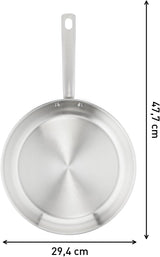 TEFAL VIRTUOSO patelnia 28 cm, patelnia ze stali nierdzewnej, garnki i patelnie indukcyjne Naty Shop