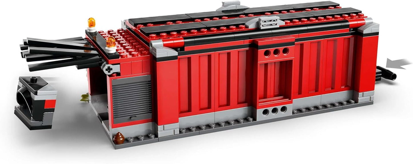 LEGO City złomowisko z samochodami — zabawka z prasą do złomu i dźwigiem, 2 samochodziki, 4 działające minifigurki i budynek biurowy — prezenty urodzinowe dla chłopców i dziewcząt od 8 lat 60472 Zestawy do budowania Besuche den LEGO-Store