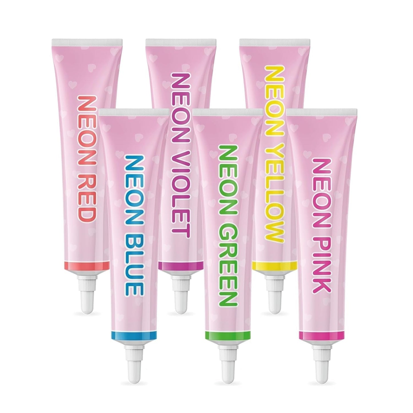 Goodbake Neonlebensmittelfarben 6 Farben Set – Intensywny Lebensmittelfarbe – Lebensmittelfarbpaste – Zum Einfärben Von Torten, Fondant, Buttercreme Uvm. – 100% wegański sklep Naty