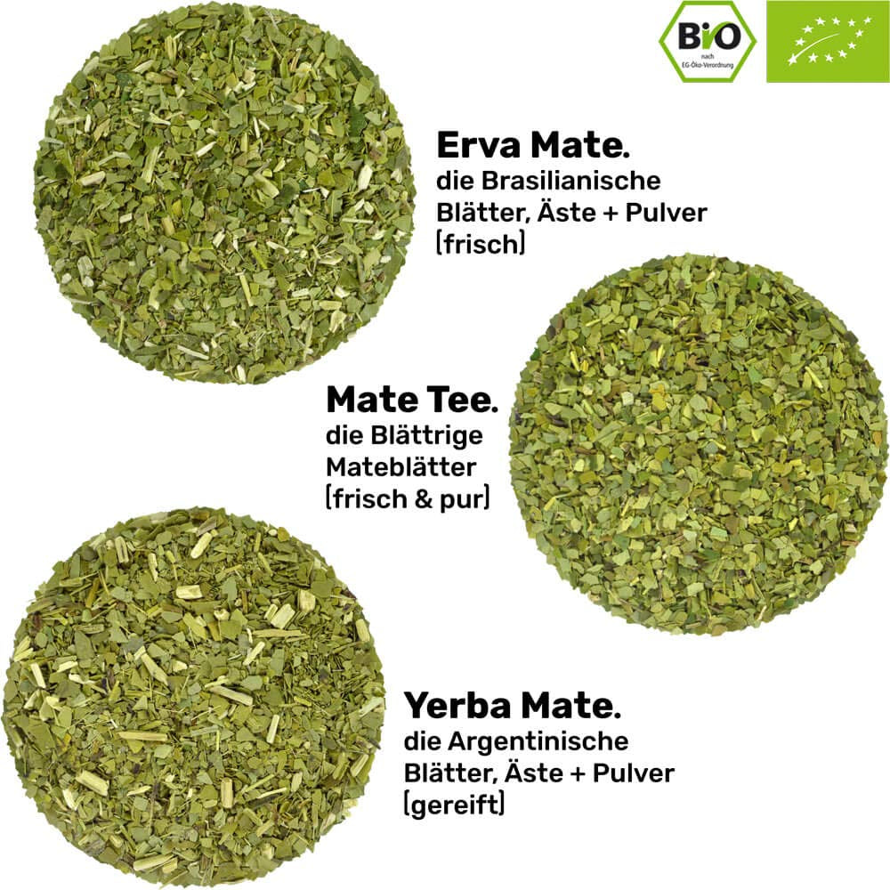 Zestaw do herbaty Ceramic Mate ● 3 odmiany BIO Mate + kubek Mate + Bombilla + instrukcja przygotowania (Vintage)