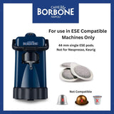 Caffè Borbone Kompostowalne podkładki Kaffeepads, Rote Kaffeemischung - 150 podkładek - Kompatybilne z papierowymi podkładkami ESE System 44 mm