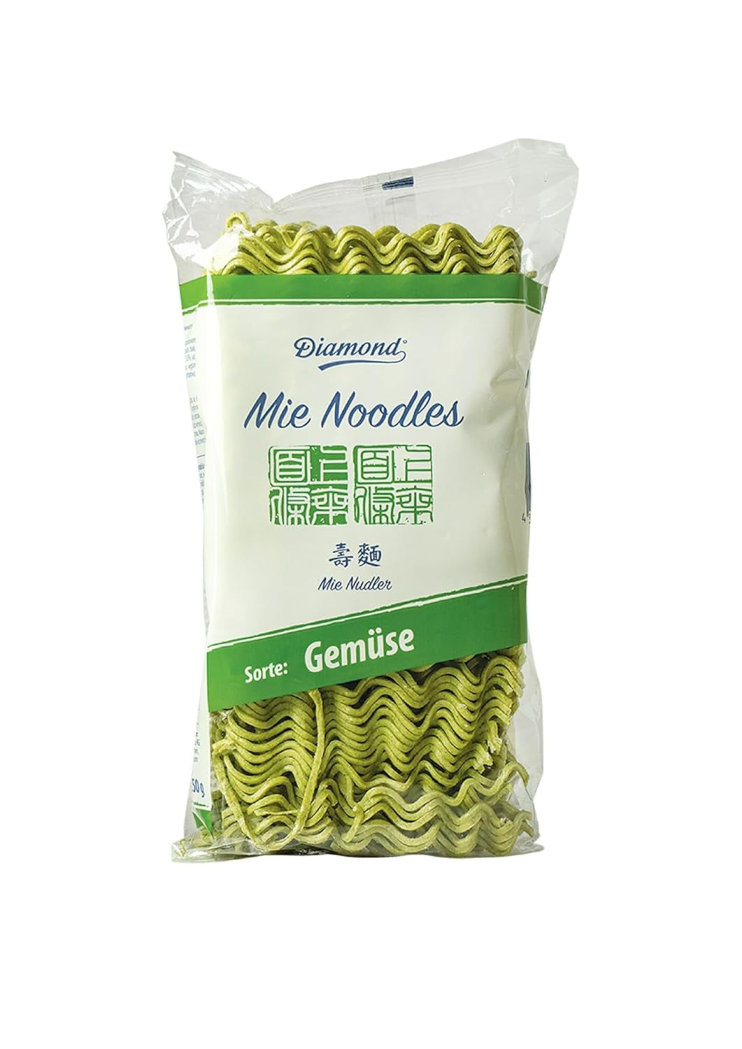 DIAMOND Mie Makaron warzywny, makaron pszenny z proszkiem warzywnym, bez jajek, szybki i łatwy, wegetariański - 1 x 250 g