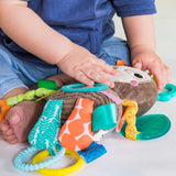 Wózek zabawkowy Bright Starts, Leniwiec - z grzechotką, lusterkiem i pętlami do zawieszek Bebe Toys Naty Shop