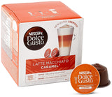 NESCAFÉ Dolce Gusto Latte Macchiato Vorratsbox 90 Kaffeekapseln (Aromatischer Espresso und Latte Macchiato Karmel