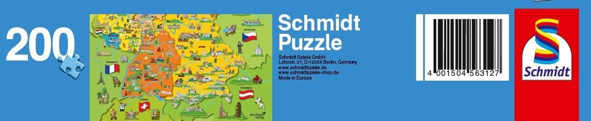 Mapa Niemiec ze zdjęciami (układanka dla dzieci) Puzzle Naty Shop