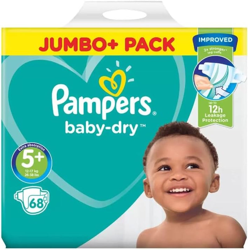 Pieluszki Pampers 81657566 Spodnie Baby-Dry, białe