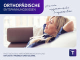 Ortopedyczna poduszka na plecy/lędźwie Traumnacht z rdzeniem z pianki wiskoelastycznej i przyjaznym dla skóry pokryciem z mikropolaru, z certyfikatem Oeko-Tex, wyprodukowana zgodnie z niemieckimi standardami jakości