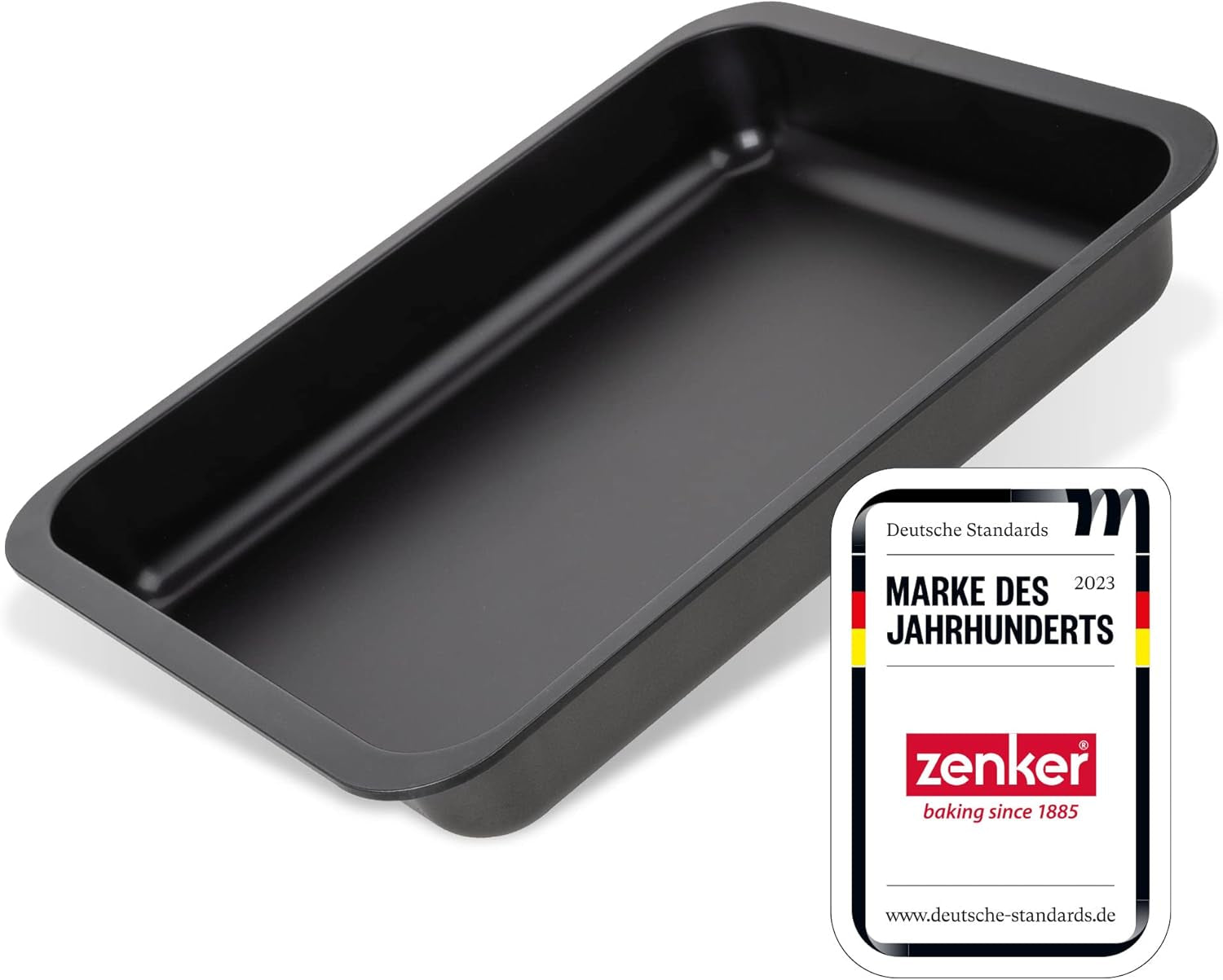 Zenker Lasagneform, Auflaufform Mit Zweifacher Antihaftbeschichtung, Backform Für Viefältigchen Einsatz, Hitzebeständige Ofenform, Widerstandsfähiger Bräter (Farbe: Schwarz), Ilość: 1 Stück Formy i blachy do pieczenia Naty Shop
